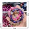Браслет из агата круглые бусины + галтовка 12-15 цветов - фото 228284