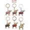 Брелок со стразами (6821) Барашек символ 2027 года 12 шт/упаковка