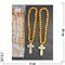 Четки деревянные (B404-2) с крестом 12 шт/упаковка - фото 229678
