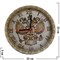 Часы "Герб" деревянные резные - фото 47500