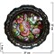 Поднос жостовский "Цветы" ручная роспись средний - фото 48036