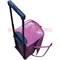 Шкатулка-чемодан на колесах 2-ярусная розовая 30*25*45 - фото 50129