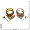 Браслеты индийские металлические с кольцом - фото 50953