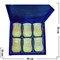 Набор стаканов 13 см (3,5х5) из оникса в бархатной коробочке - фото 51453