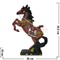 Лошадь на подставке с цепочкой 34 см  из полистоуна - фото 52088