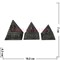 Пирамиды металлические (под мельхиор) 48 наборов/кор - фото 52135