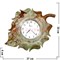 Часы из оникса настенные "Лист" 8 дюймов - фото 53663