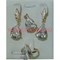 Набор серьги, кольцо и кулон "Сардиния" под кристалл размер 17-20 - фото 55131