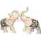 Нецке, Белая кость, 2 слона с поднятыми хоботами, цена за пару - фото 55322