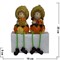 Фигурки с ножками (KL-315A) мальчик и девочка Мандарин цена за пару (24 шт/кор) - фото 55430