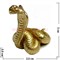 Змея символ 2013 года из бронзы 3 см - фото 55926