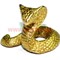 Змея-мини символ 2013 года из бронзы 1,5 см - фото 55929