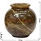 Ваза «шар» 4 дюйма из натурального камня "океаник" - фото 56375