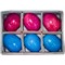 Яйца из оникса крашеные 6 см цветные 6 шт/упаковка - фото 56708
