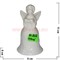Колокольчик из фарфора ангел (1652) 11 см 144 шт/кор - фото 56805