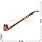 Трубка курительная из груши длинная 38 см - фото 57093