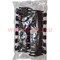 Заколка-зажим боковая (NA-N88) черная со стразами, цена за 12 шт - фото 58049