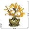 Денежное дерево 27 см с золотыми монетам (GV-10) на слитке - фото 60055