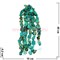 Нитка бусин варисцит голубой цена за 1 нитку, натуральный камень - фото 60684