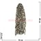 Нитка бусин бразильский агат цена за 1 нитку, натуральный камень - фото 60915