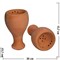 Чашка глиняная для кальяна (дырочки по кругу) 13,7х8 см - фото 60970
