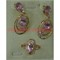 Набор серьги и кольцо "Тоскания" под розовый квисталл размер 17-20 - фото 61529