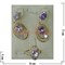 Набор серьги и кольцо "Тоскания" под светлый аметист размер 17-20 - фото 61587