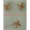 Набор серьги и кольцо "Лигурия" под шампанское размер 17-20 - фото 61769