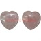 Сердечки 5 см из розового кварца, цена за 2 штуки - фото 62049
