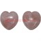 Сердечки 4,5 см (толстые) из розового кварца, цена за 2 штуки - фото 62054