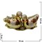 Утки мандаринки из фарфора под золото (123B) 9,5х19 см - фото 62155