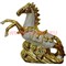 Лошадь (NS-922) "под золото" из фарфора 20,5 см - фото 62190