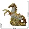 Лошадь (NS-922) "под золото" из фарфора 20,5 см - фото 62191