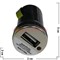 Зарядка универсальная в машину малая 1 порт 1 ампер цвет черный - фото 64286