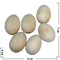 Яйца деревянные под роспись 6,5x4,5 см - фото 64881