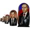 Матрешка 5 президентов: Путин, Медведев, Ельцин, Горбачёв, Брежнев - фото 65001
