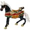 Шкатулка Лошадь со стразами (4500) черная 11 см - фото 65821