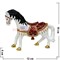 Шкатулка Лошадь со стразами (4500) белая 10 см - фото 65826