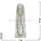 Набор:подвеска,браслет и серьги из циркона бело-салатовый цвет - фото 66043