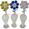 Кристалл "Ромашки в вазе" 15 см цвета в ассортименте - фото 66938