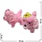 Собачка гавкающая розовая со шляпкой двух цветов - фото 66971