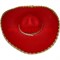 Шляпа-сомбреро красная 54 см диаметр - фото 69300