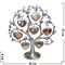 Фоторамка "Генеалогическое дерево сердечки" на 7 фото, мельхиор - фото 69587