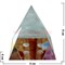 Кристалл "Пирамида" 4см, 12 шт/уп - фото 70298