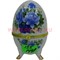 Яйцо шкатулка пасхальное 9,5 см белая, цена за 144 штуки (рисунки в ассортименте) - фото 70942