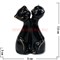 Кошечки из фарфора черные 7,5 см - фото 73517