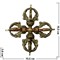 Ваджра-крест большой 10,5 см - фото 74256