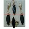 Набор серьги, кольцо и кулон "Искья" под черный агат размер 17-20 - фото 75520
