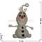 Игрушка мягкая светящася «заяц-снеговик» цена за 24 шт/уп - фото 75710