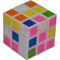 Игрушка Кубик головоломка цветной белый мини 30 мм - фото 75983